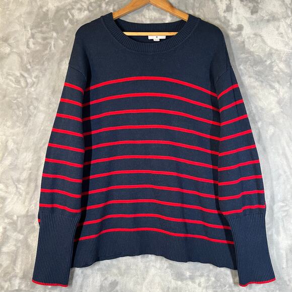 La Ligne X Target Striped Pullover Sweater 4X Nautical Preppy Cashmere Classic - Picture 1 of 10